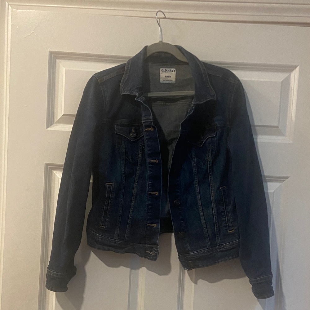 🧡 Women’s Old Navy Dark Wash Blue Denim Jacket